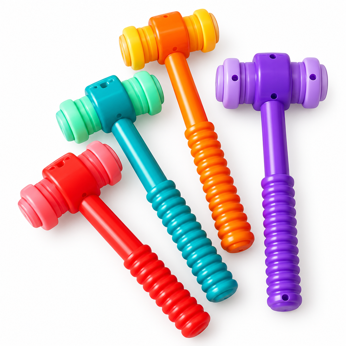 4-Color Suction Cup Hammer – Interactive Educational Toy for Kids