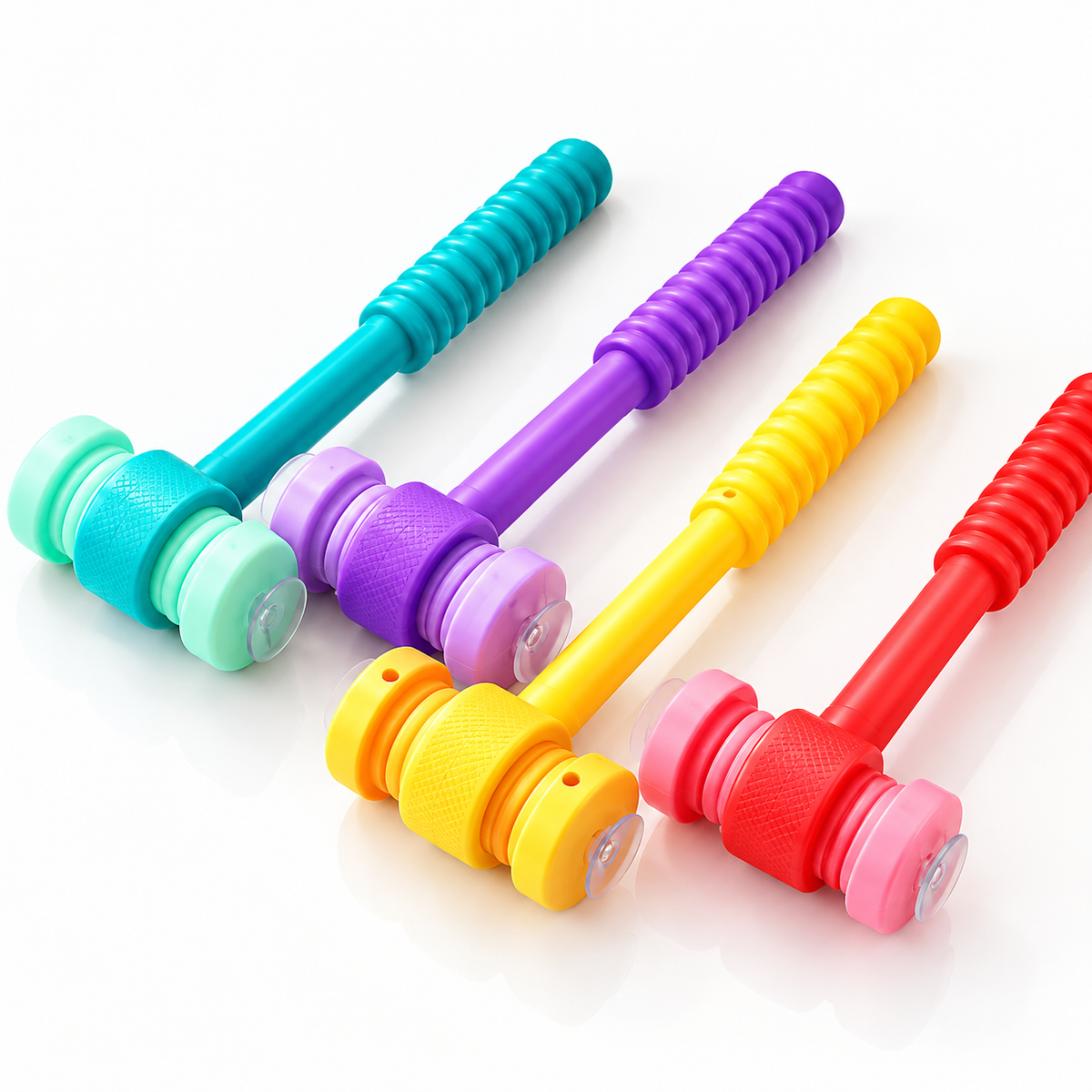 4-Color Suction Cup Hammer – Interactive Educational Toy for Kids