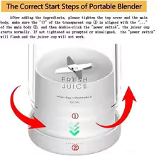 Purple colour 350ML Portable Blender/Juicer