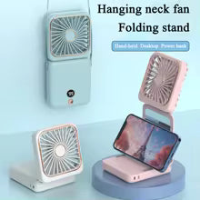 3-in-1 Foldable Handheld Fan with Power Bank