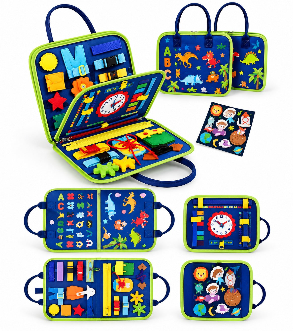Busy Board Montessori Toy, Educational Learning Activity Board for Kids